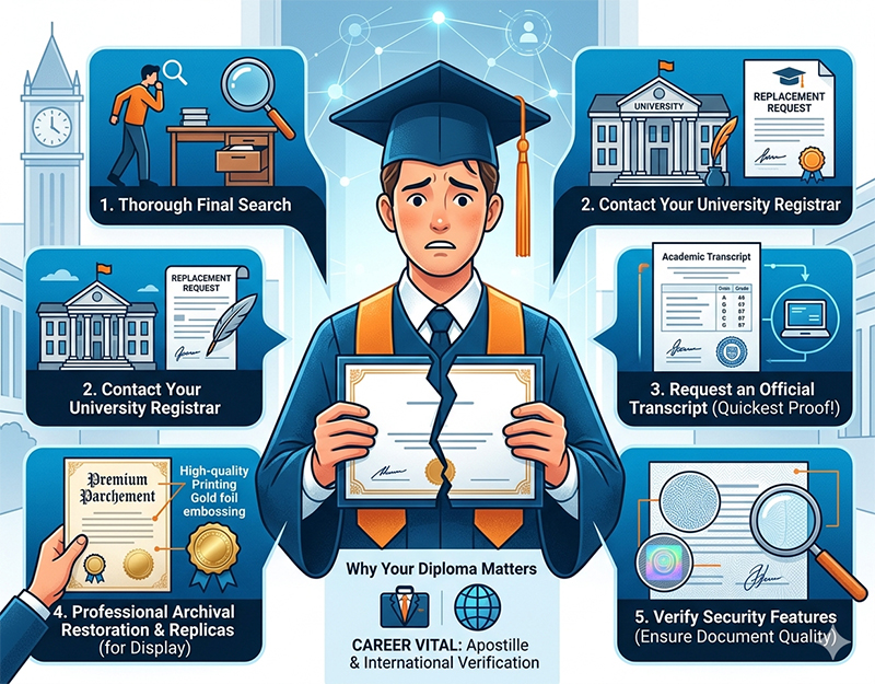 lost university diploma replacement